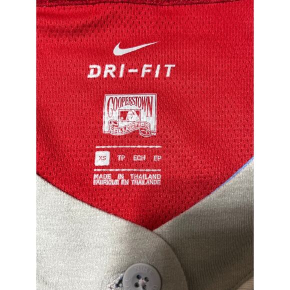 NWT Cooperstown Nike St Louis Cardinal's S/S Button-Down Dri-Fit Loose Fit - Picture 3 of 5